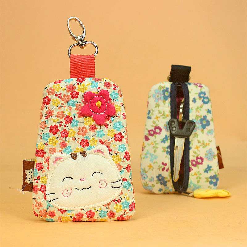  Cute Large Capacity Super Cute Animal Car Key Bag Woman Key Bag Laced Key Bag Cloth Art Spoon Bag