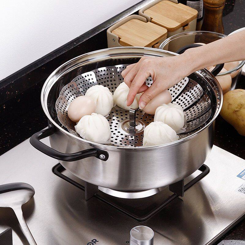 Creepin stainless steel steamer holder for steaming and steaming of steaming and steaming pans for household steamed buns steamed buns steamed buns