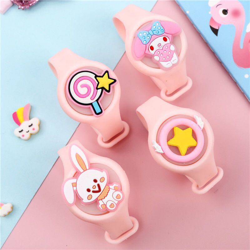 Summer cartoon flash mosquito repellent bracelet environmental protection outdoor children mosquito bracelet flower travel anti-mosquito artifact