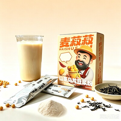 龙王麦菽菽乌龙茶豆浆粉7条