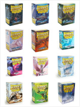 Dragon Shield Boxed Ink Black Transparent Frosted Card Set 100 Box 66*91 24 Colors