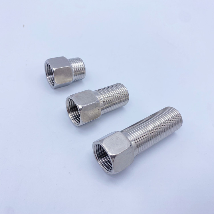 4 minutes stainless steel internal and external wire Direct 40% conversion joint water pipe thickening lengthened extension pipe fittings