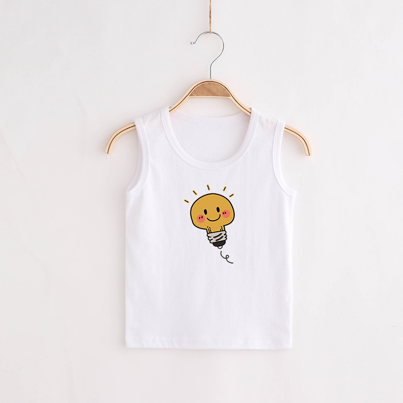 váy cô gái trẻ em váy mùa hè 2019 bé mới vest trẻ em bông tay T-shirt sling đáy phiên bản Hàn Quốc của không khí.