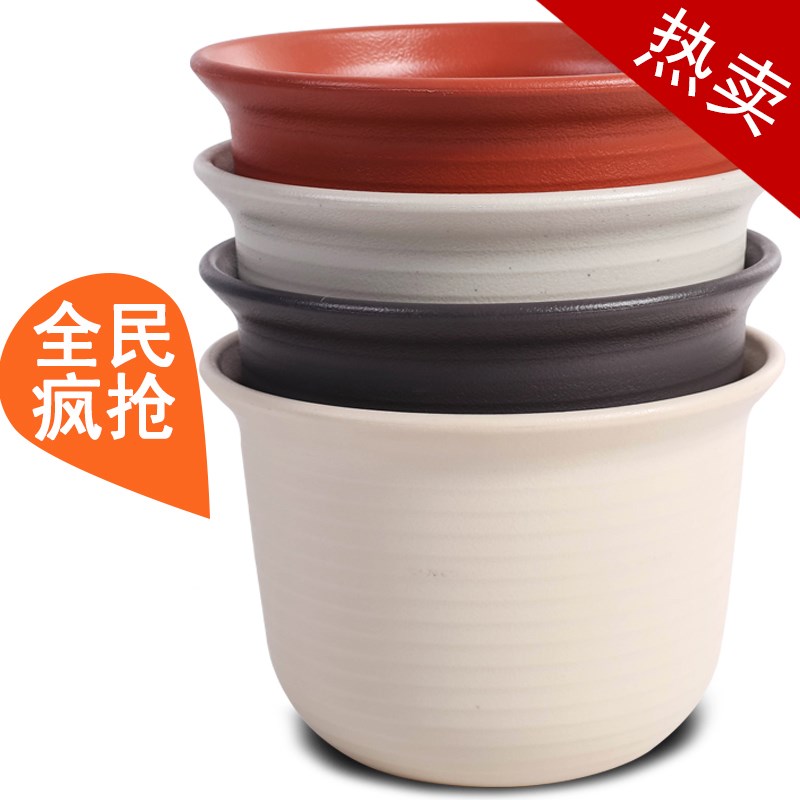 Alice flower pot round plastic with underpan base multi-meat potted gold Ge imitation ceramic circular IRIS flower pots