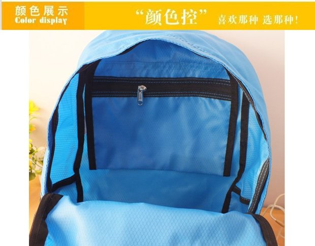 Gấp ba lô đi bộ đường dài túi du lịch ngoài trời công suất lớn không thấm nước siêu nhẹ vành đai xách tay nam và nữ balo chống trộm
