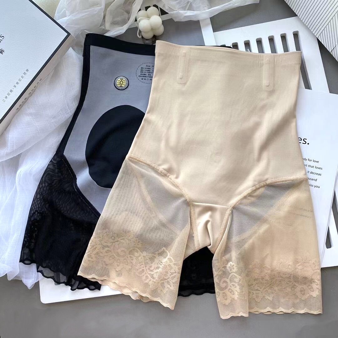 Meiliqiao Magic Levitation Pants High Waist Thin Section Abdomen Underpants Female Hip Lifting Postpartum Shaping Seamless Silk Safety Pants