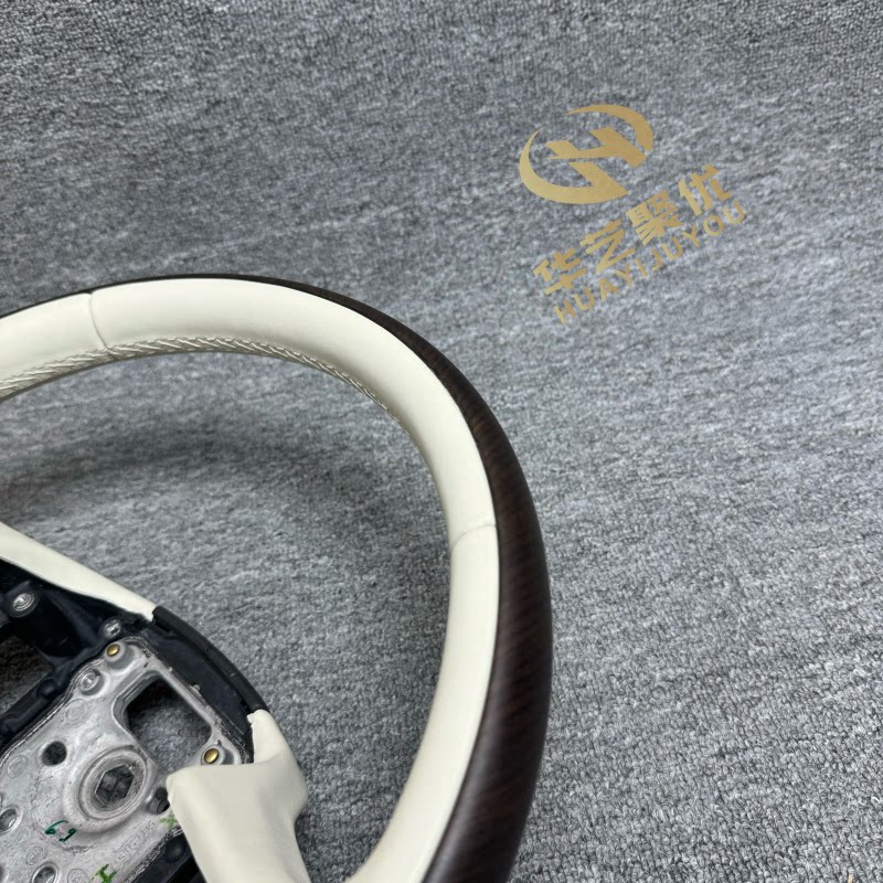 Руль ретрофит 【现货 秒发】适用于新款路虎揽胜行政桃木实木方向盘