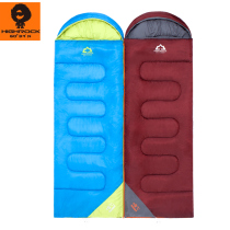 Tianshi spring and summer new outdoor hiking camping can be men and women spliced thickened warm envelope adult cotton sleeping bag