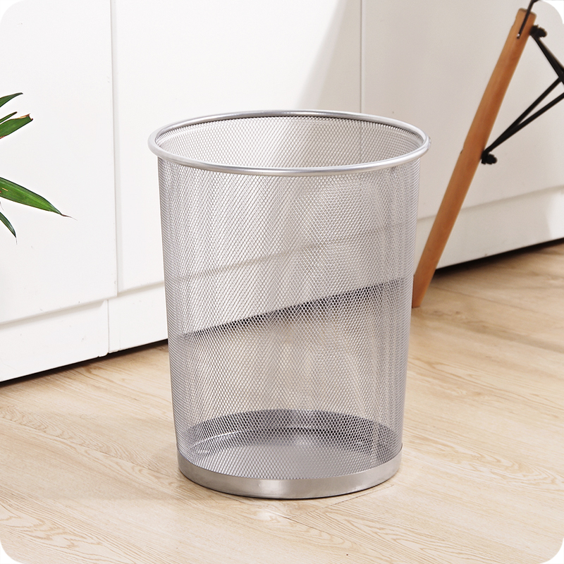 Creative home office trash can Kitchen living room powder room trash can Small large barbed wire lidless paper basket