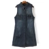 Áo khoác vest nữ mùa thu mới 2018 nữ đã mỏng mảnh dài cổ áo bông gòn áo khoác denim áo khoác vest nữ Áo vest