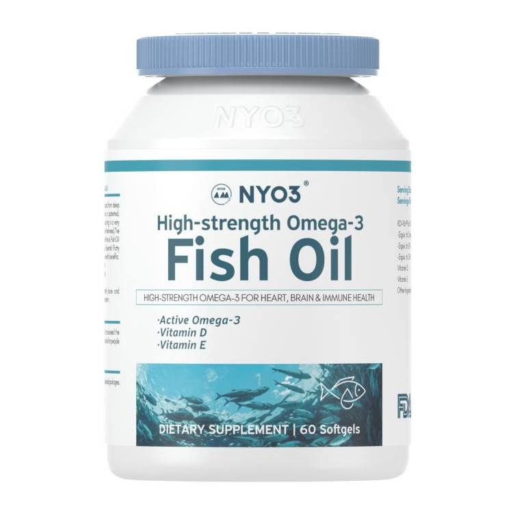 NYO3挪威60%深海DHA鱼油软胶囊60l粒