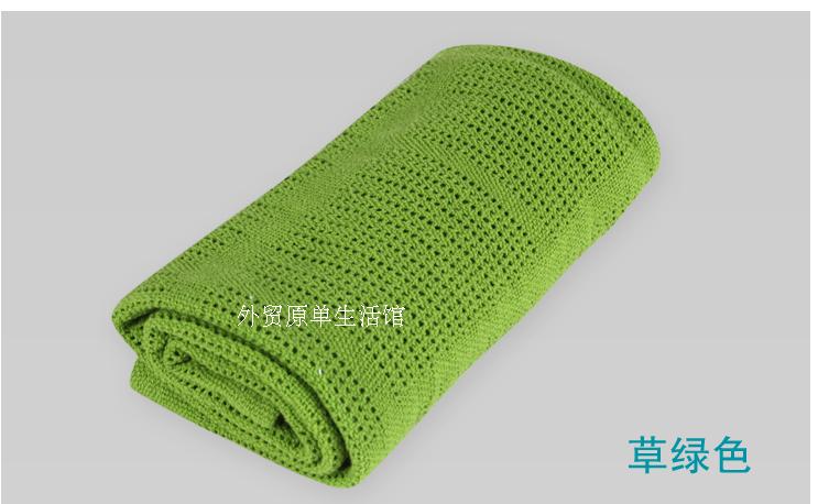 Tiếp thị trực tiếp chăn bộ đồ giường khăn chăn chăn cotton xuất khẩu giải trí chăn lỗ thấm cotton thoáng khí