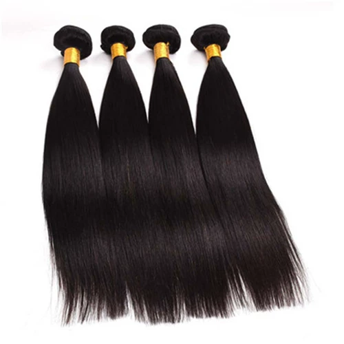 10-34-дюймовый человеческие пакеты волос прямой природа черная