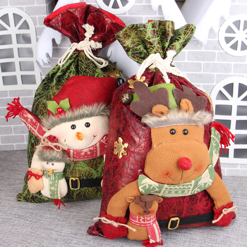 Christmas socks Gift bag Gift bag Christmas socks Candy bag Christmas decorations Large Christmas socks