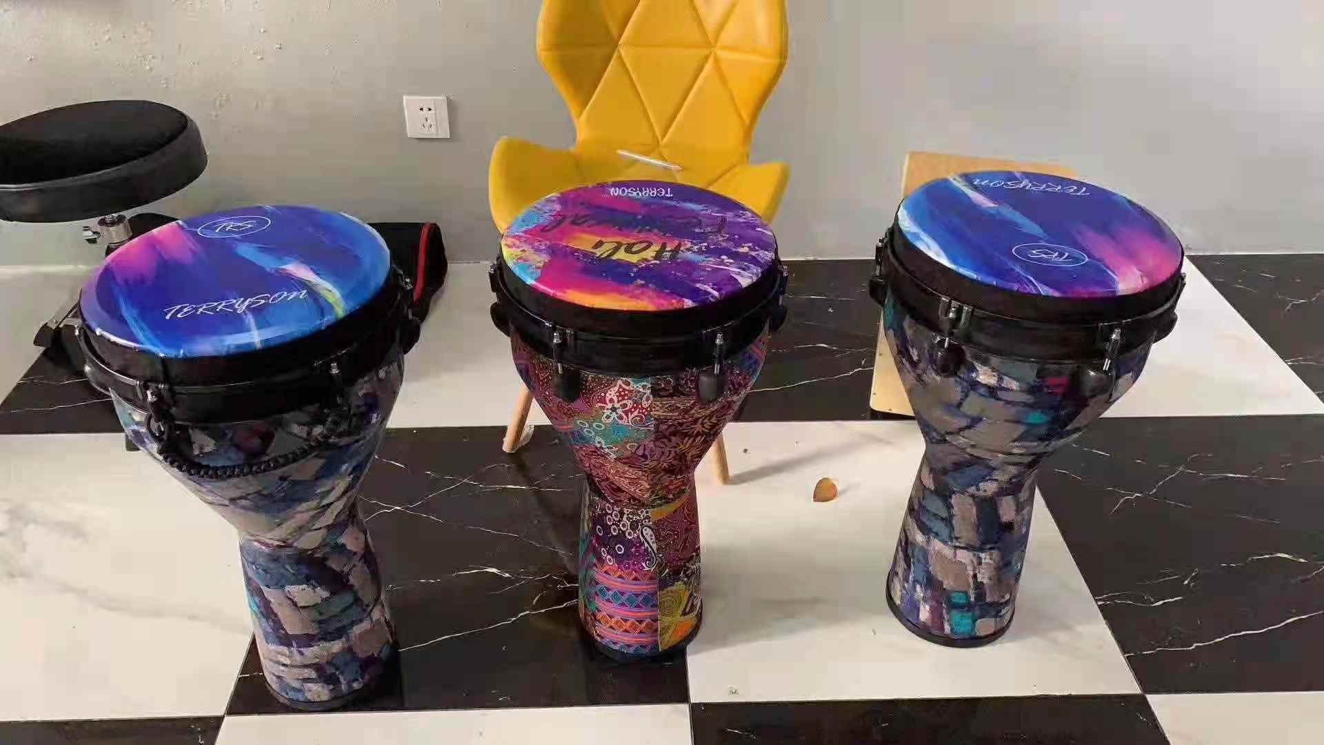 The new Terryson Terryson professional 12 inch African drum hand drum Debijian