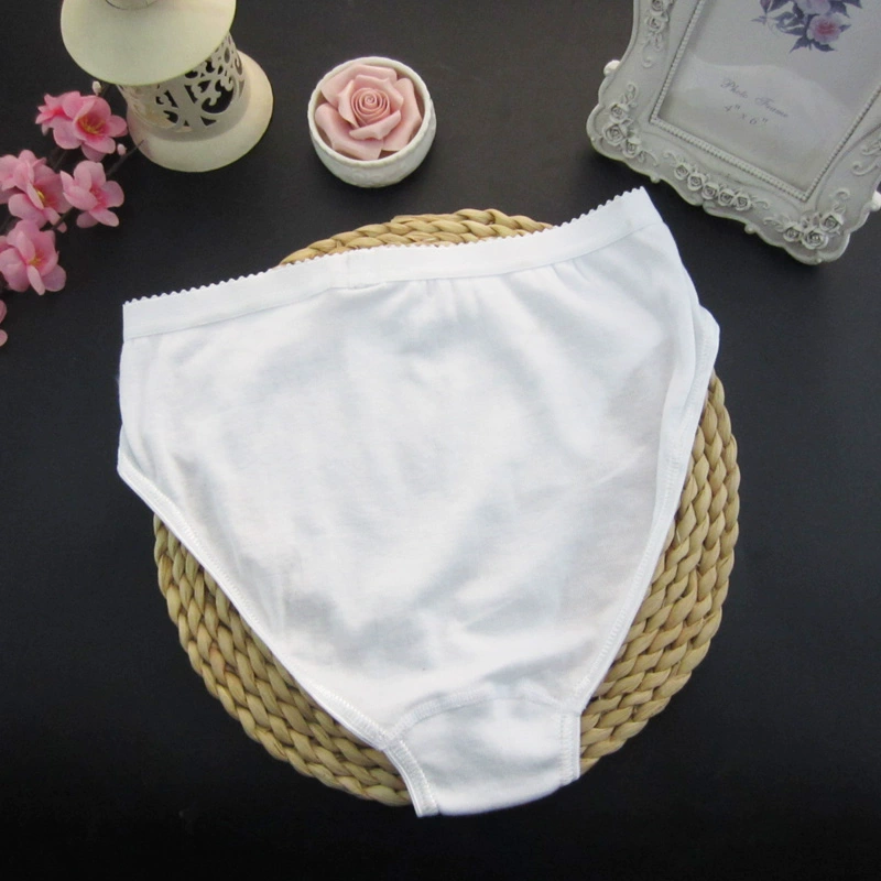 Đơn giản màu đơn giản đồ lót nữ vải cotton thoải mái xẻ cao quần đáy ít phụ nữ quần sịp lưng cao trung bình 100% cotton - Nam giới