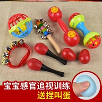 Sand hammer string Suzuki touch can nibble the female baby holding the sensual child perceiving the child rocking the bell toy can bite 
