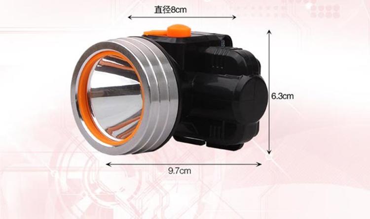 Miễn phí vận chuyển!佳 格 LED chói đầu gắn trên có thể sạc lại câu cá ánh sáng ngoài trời đèn pha đèn pin YD-619 đèn pin siêu sáng chiếu xa 1500m