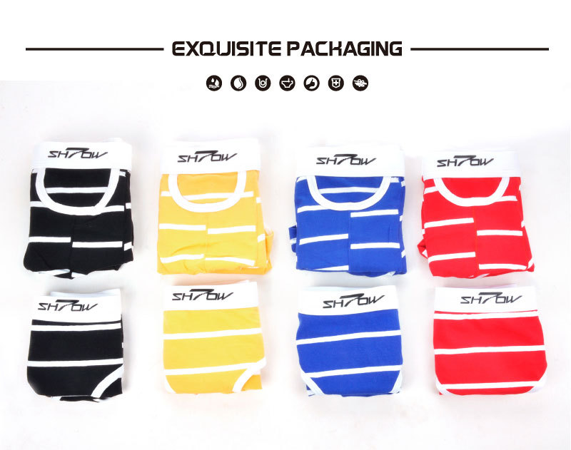 2 cặp đồ lót cotton thoáng khí dễ thương sáng tạo cá tính hoạt hình nam võ sĩ nữ tam giác đồ lót quần lót đùi