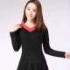 Trang phục khiêu vũ mùa xuân và mùa thu Áo dài tay nữ 2018 Quần áo mới khiêu vũ Modal Performance Dance Dress Clearance - Khiêu vũ / Thể dục nhịp điệu / Thể dục dụng cụ giày múa cao gót