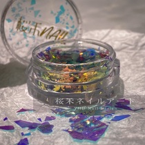 Sakura Hemi glitter (73# colored glaze) imported cellophane fragments Super Flash polarized limited sequin