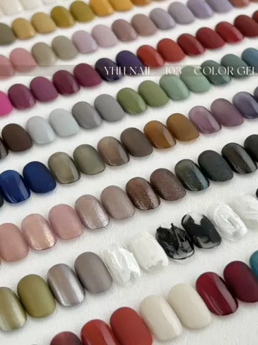Yhh Yinghe 103 Набор цветных клеев Консервированный цветной клей Ингредиенты Безопасные 5 г Клей для фототерапии Полный набор клея для лака для ногтей
