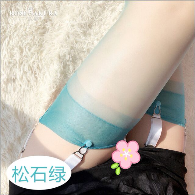 5D ultra-thin pure nylon non-elastic stockings glass stockings European and American retro thigh socks beautiful leg temptation 0101