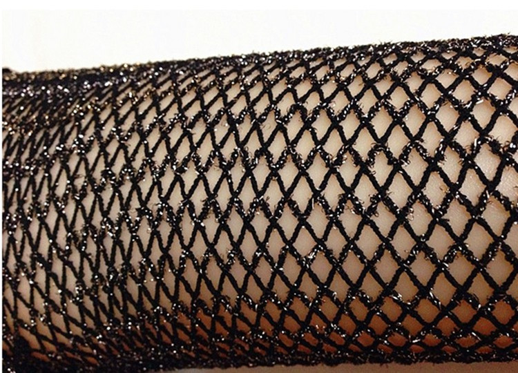 Foreign Trade Gold and Silver Fine Mesh Fishnet Pantyhose Stage Glitter Nightclub Pantyhose Fishnet Stockings