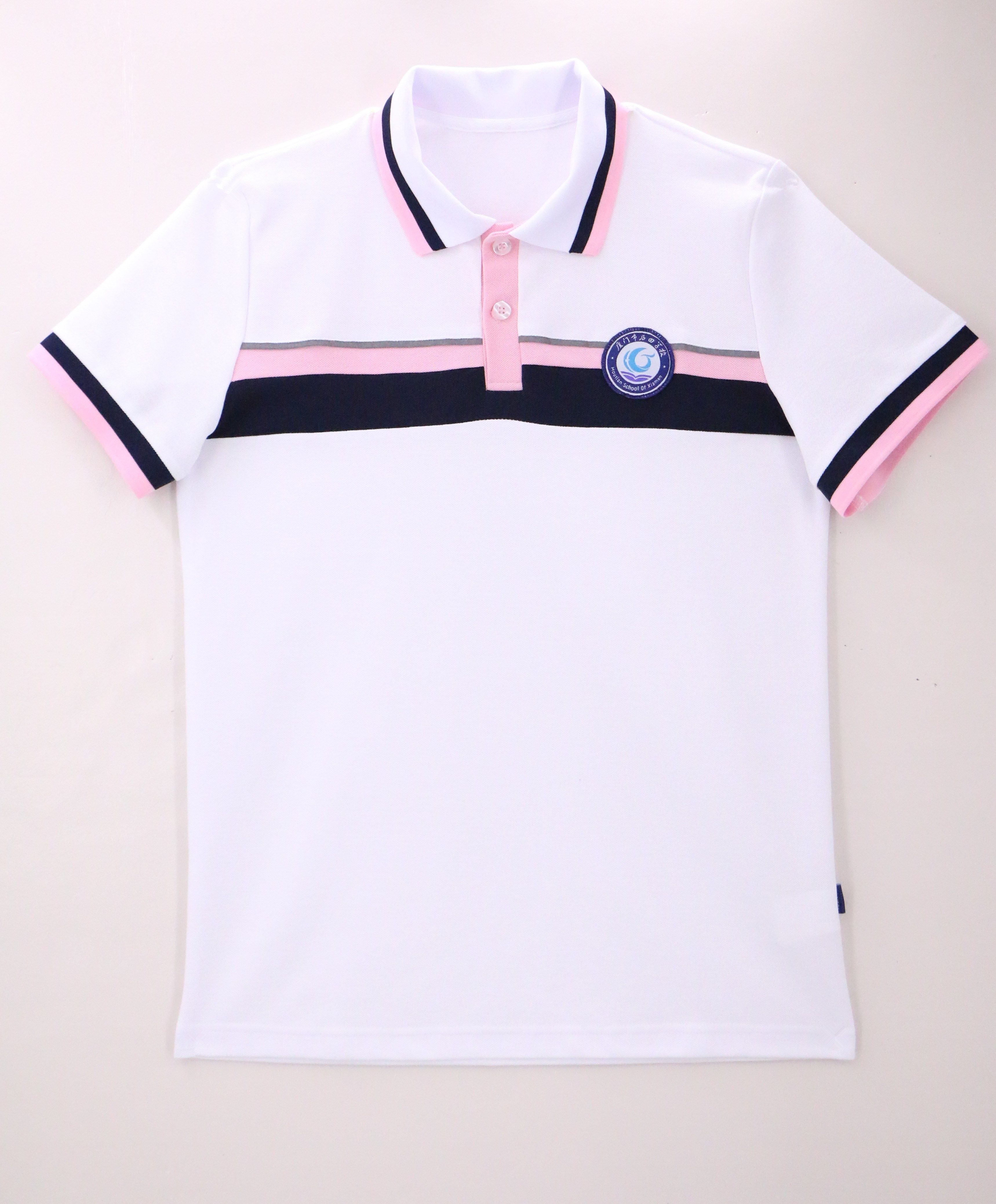 Campus 2022 new Xiamen Tong'an District middle school uniform summer girls short-sleeved T-shirt