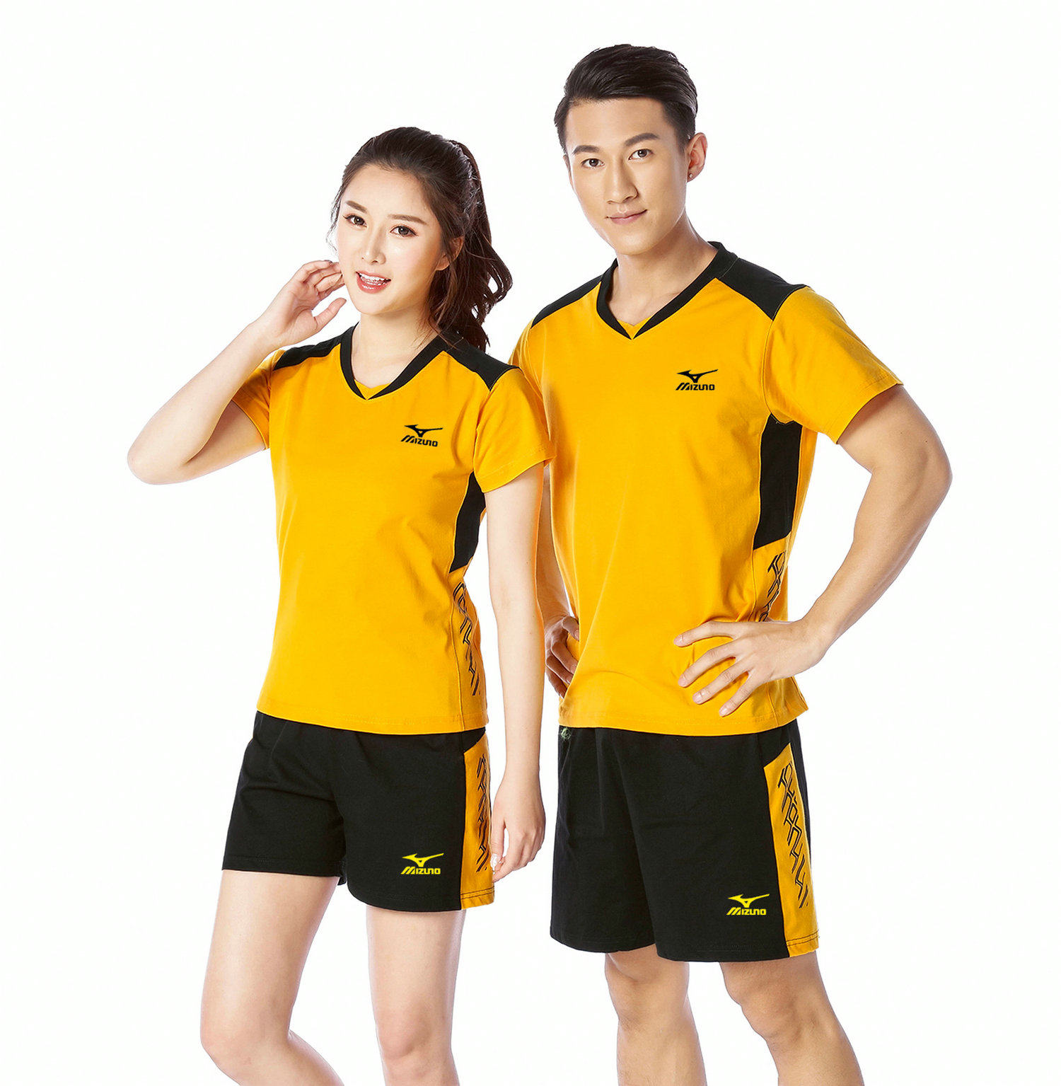2018 New Mezzin Thick Table Tennis Suit Suit Men And Women Sportswear Lovers' Short Sleeve Pure Cotton Volleyball Clothes