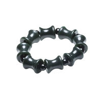 Zodiac Year Hetian Jade Bracelet Qinghai Black Sapphire Dumbbell Pearl Bracelet Couple Single Circle Jade Bracelet Jade Bracelet