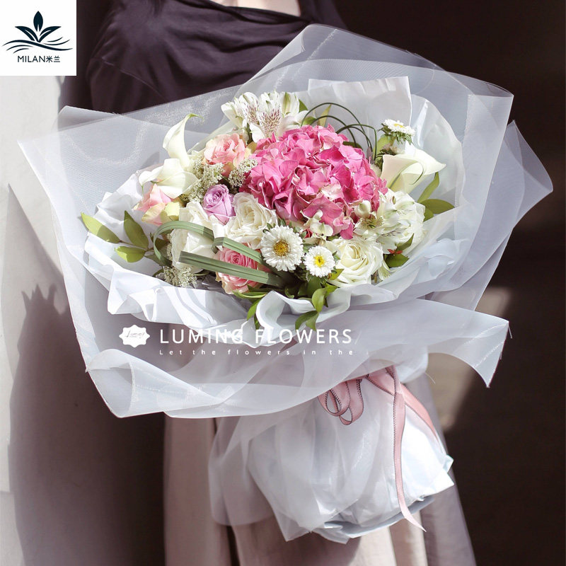 Milan Korean soft light yarn bouquet packaging gauze flower wrapping paper material stereotyped gauze fairy gauze