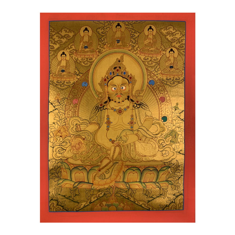 Pure Gold Huang Chaek White Degree Mother Nepal Pure Hand Painted Pure Handmade Tibet Tangka Hung Painting Decoration Painting Town Residence Nafu