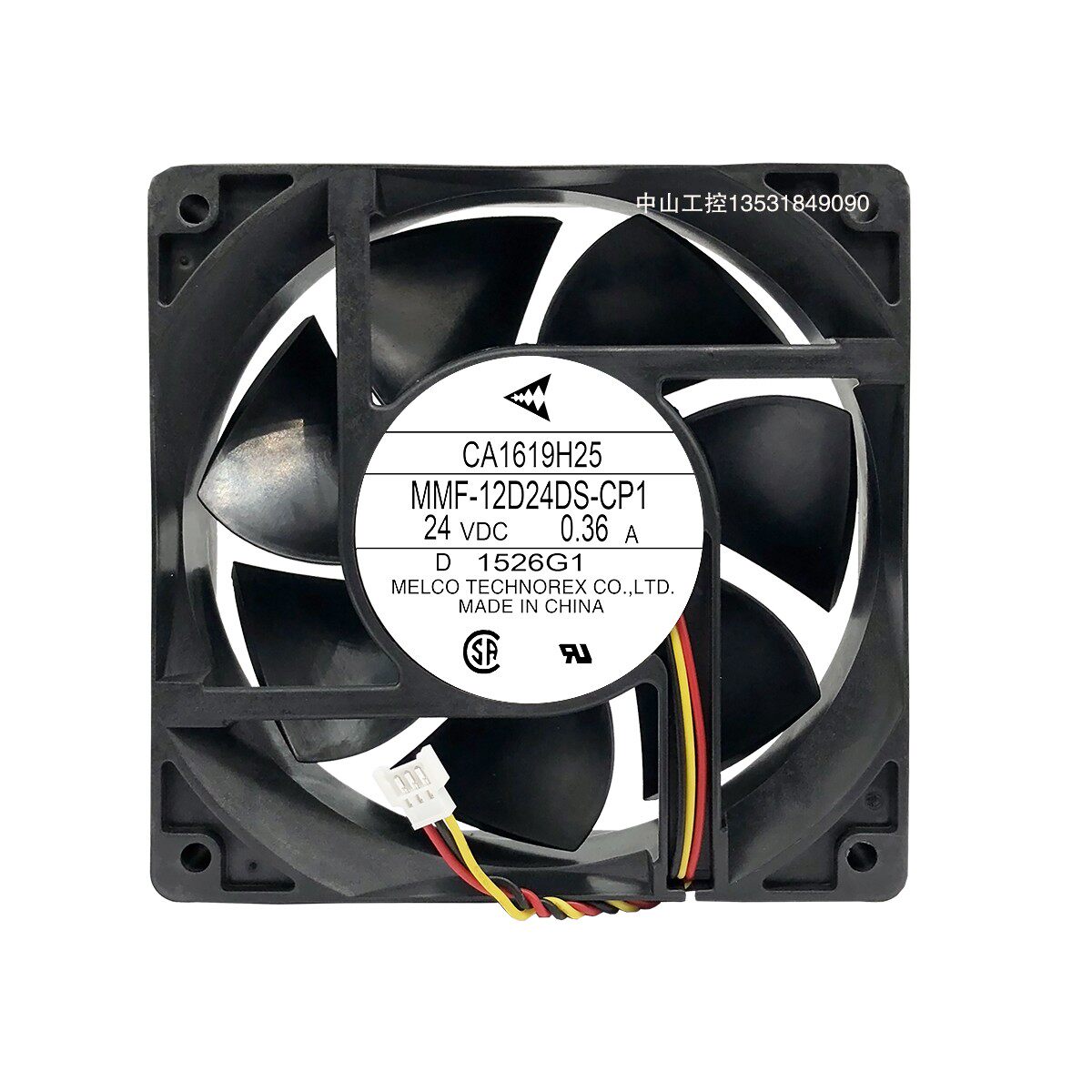 Original installation Mitsubishi A740 frequency inverter fan CA1619H01 MMF-12D24DS-RP1 0 24V 36A