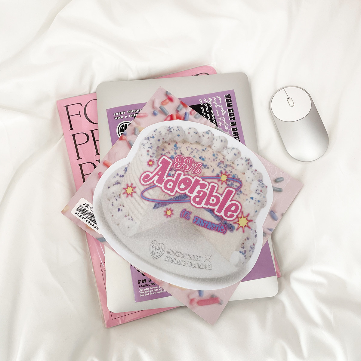 BlankLabel • Cream Cake Mouse Pad Creative Cute PVC Non-Slip Laptop Mouse Pad