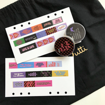 BlankLabel original color slogan tape INS street poster style hand account material
