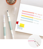 Spot double head 5 colors thickness two-head pen set box hand account painting color