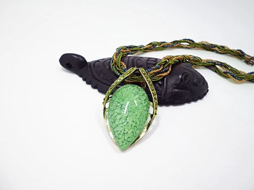 Этническое ожерелье из провинции Юньнань, ретро аксессуар, подвеска, этнический стиль, стиль бохо