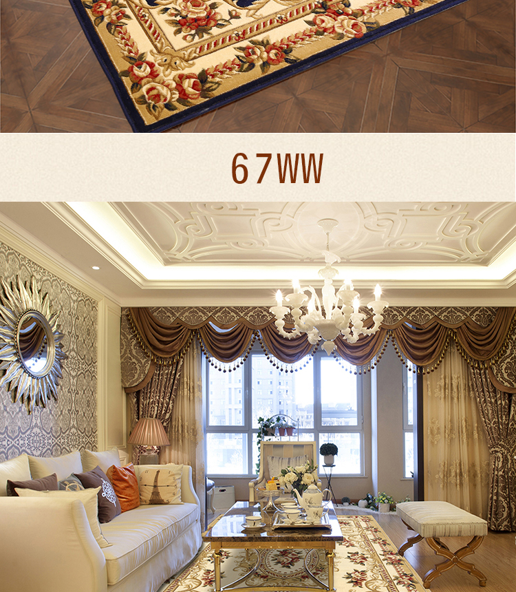 Thảm lớn phòng khách thảm phong cách châu Âu bàn cà phê mat giường sofa phòng ngủ đầy đủ cửa mat hình chữ nhật hộ gia đình thảm sàn - Thảm thảm nhà