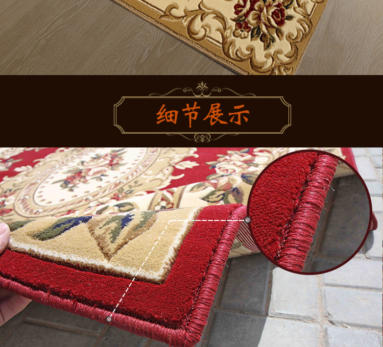 Thảm lớn phòng khách thảm phong cách châu Âu bàn cà phê mat giường sofa phòng ngủ đầy đủ cửa mat hình chữ nhật hộ gia đình thảm sàn - Thảm thảm nhà