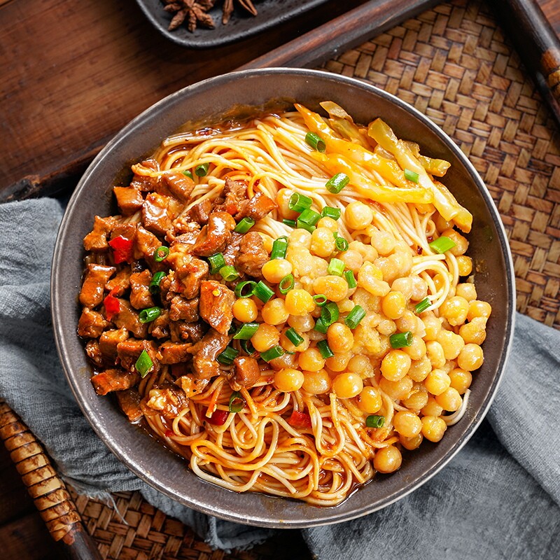 Gold dry Chongqing Pea Machine Noodle 282g Pea Noodles with Concorting Pack