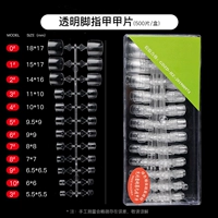 Прозрачные накладные ногти для пальцев на ноге