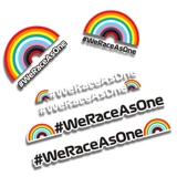 Радужная безопасная водостойкая светоотражающая милая наклейка, популярно в интернете