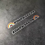 Радужная безопасная водостойкая светоотражающая милая наклейка, популярно в интернете