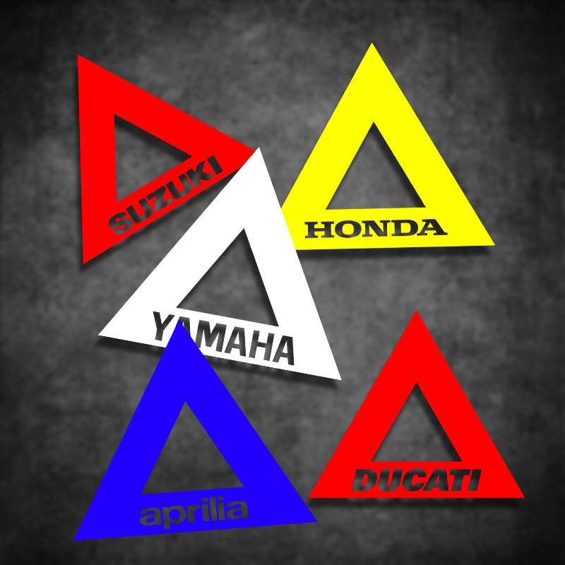 Triangle Safety Caution Sticker Motorcycle Reserve Case Sticker Individuality Glistening Waterproof Sticker Headstock Sticker-Taobao