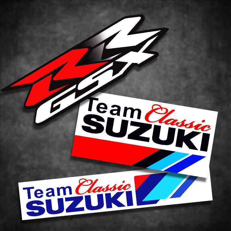 Motorcycle applic to apply Suzuki sports car sticker big R GSX1000 applie GSX250 car sticker waterproof reflective-Taobao