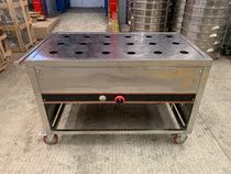 Customized stainless steel electric cot steamer steamer insulated car gas cog car snack car gas small cage car