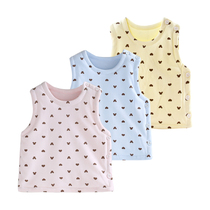 (Broken code clearance) girls cotton vest autumn and winter baby vest children clip cotton dark thick warm shoulder horse clip