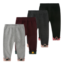 (Broken code clearance) baby leggings autumn and winter New Girls thick long pants baby wearing warm pants