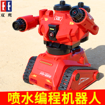 Double Eagle Smart Fire Robot Programmable Wireless Electric Water Jet Remote Control Car Boy Children Toy Car